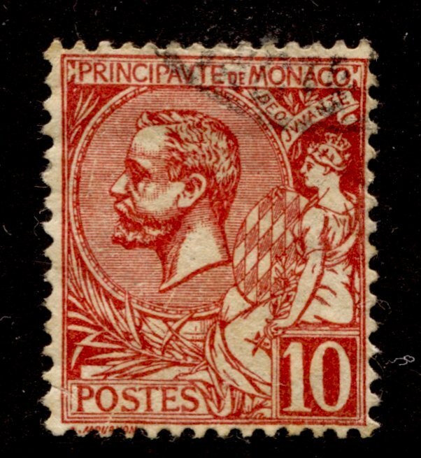 Monaco Stamp #16 USED FU SINGLE