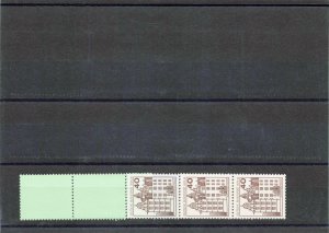 GERMANY 9n439  MNH  COIL PASTE-UP STRIP