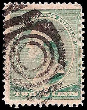 # 213 GREEN USED CANCEL GEORGE WASHINGTON