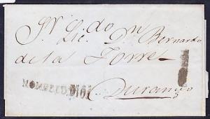 A)1853 PRESTAMP NOMBRE DE DIOS BLACK SEAL TO DURANGO WITH LE