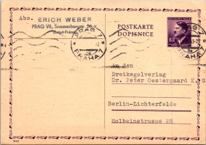 Czechoslovakia, Government Postal Card