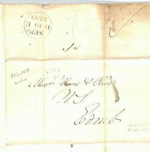 GB Scotland Official Cover EL STAMPS & TAXES Early Printed Contents 1839 FF83