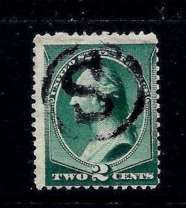 1800s US Stamp w/ Fancy Cancel:  Well Struck 'S'-in-Ring [Letter w/ Serifs]..[P]