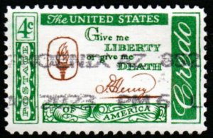 SC# 1144 - (4c) - Credo - Patrick Henry, Used Single