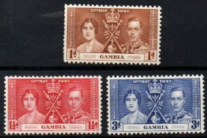 Gambia Sc #129-131 Mint Hinged