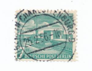 Berlin 1954 Scott 9N108 used - 7pf, Exposition Hall