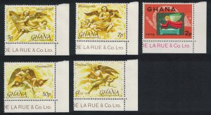 Ghana Christmas 5v Corners 1975 MNH SG#749-753 MI#621A-625A