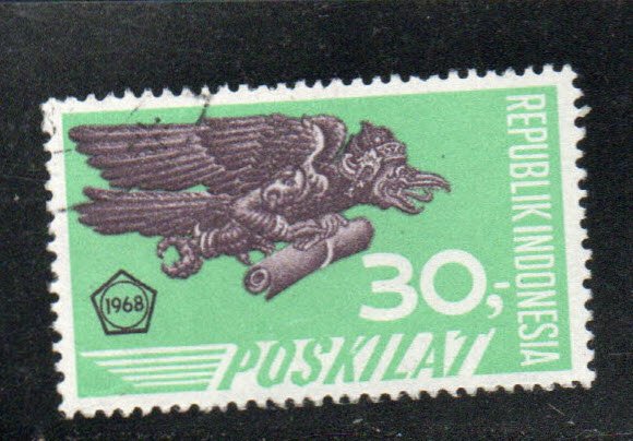 Indonesia Scott E6 Used Garuda special delivery stamp 1968