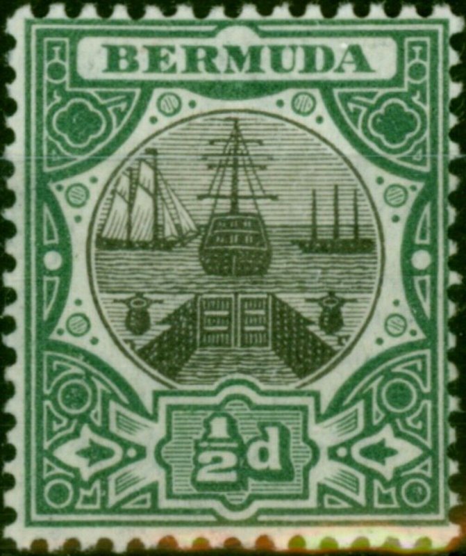 Bermuda 1906 1/2d Black & Green SG35 Fine & Fresh MM