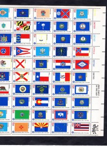 1633-1682 State Flags, MNH sheet/50 UR (#36788)