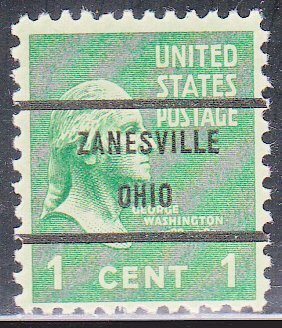 Precancel - Zanesville, OH 804-71 - Bureau Issue