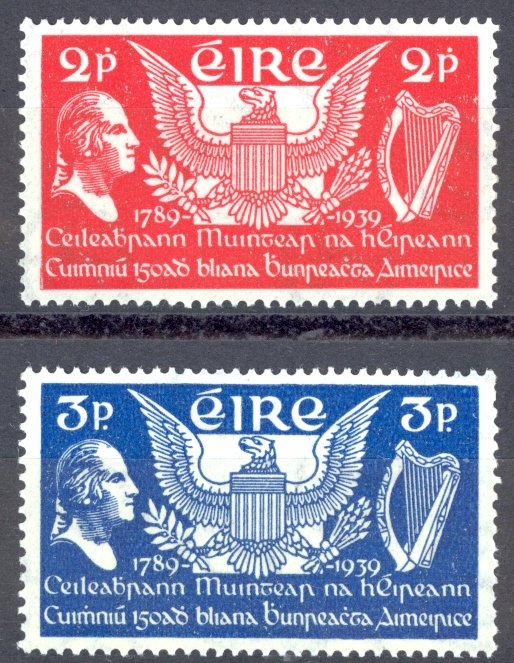 Ireland Sc# 103-104 MNH 1939 US Constitution 150th