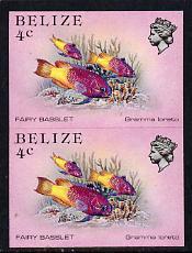 Belize 1984-88 Fairy Basslet 4c def in unmounted mint imp...