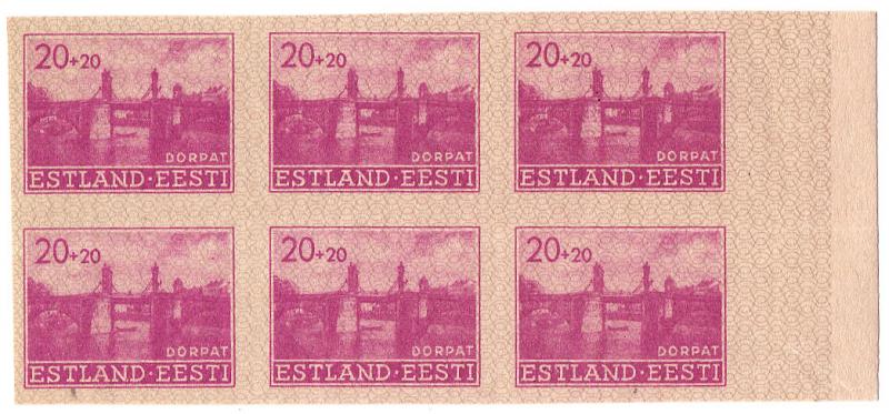 (I.B) Estonia Postal : 20+20c (Dorpat/Turku)