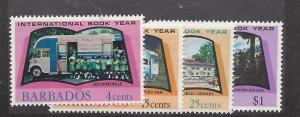 Barbados, 376-79, Int'l Book Year Singles,**MNH**