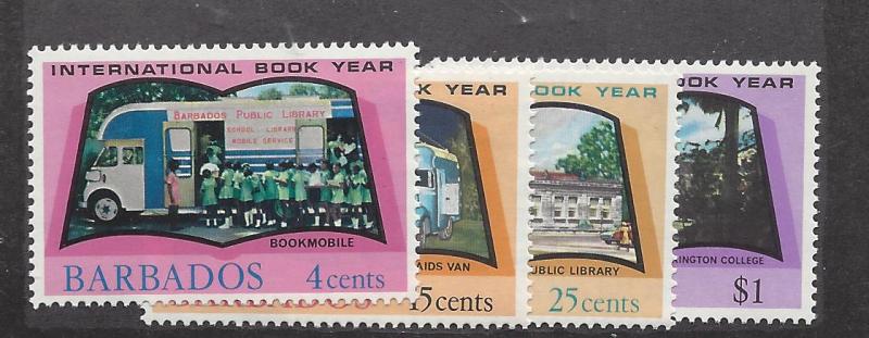 Barbados, 376-79, Int'l Book Year Singles,**MNH**