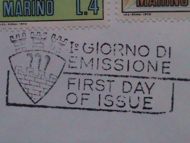 ​SANMARINO-1970 SC# 736-40 FDC-WALT DISNEY CARTOON S-MINT FDC VERY FINE.