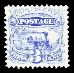 Scott 114 1869 3c Locomotive Pictorial Issue Appears Unused F-VF Cat $90