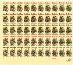 Horatio Alger Sheet of Fifty 20 Cent Postage Stamps Scott 2010