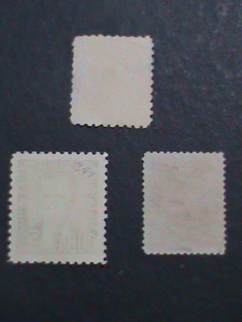 ​CUBA   THREE ALOMOST 80 YEARS VERY OLD USED FAMOUS PERSONS-STAMP-VERY FINE