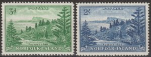 EDSROOM-16966 Norfolk Island 23-24 VLH 1959 Complete Ball Bay CV$25.50