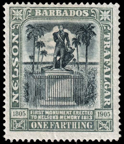 Barbados - Scott 102 - Mint-Hinged - Crease