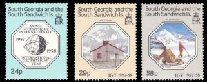 South Georgia 1987 Scott #124-126 Mint Never Hinged