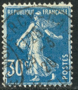 FRANCE 1906-37 30c Light Blue SOWER Type Sc 173 VFU