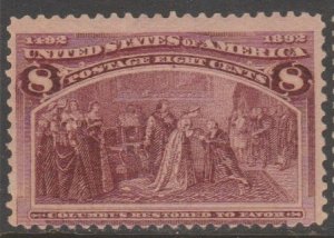 U.S. Scott #236 Columbian Stamp - Mint NH Single