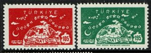 Turkey Scott 1436-37 MNH - NATO (1959)