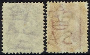 SOUTH AUSTRALIA 1901 QV 2/- BOTH SHADES WMK CROWN/SA 