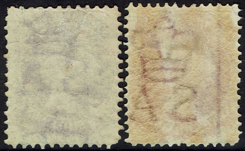 SOUTH AUSTRALIA 1901 QV 2/- BOTH SHADES WMK CROWN/SA 