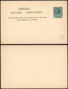 Canada 1c Admiral Postal stationery