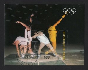 Olympic Games Throwing Ball - Souvenir Sheet Republic Niger v2 [W03]