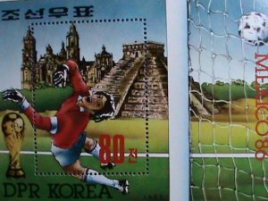 ​KOREA STAMP:1985-SC#2533-13TH WORLD SOCCER CHAMPIONSHIP-MNH RARE S/S-VF