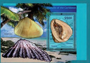 Guyana - 2012 - Shells Of The Caribbean - Souvenir Sheet - MNH