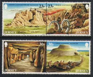 Jersey #667a & 669a mint Europa, issued 1994
