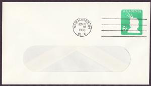U551 Liberty Head uncacheted window FDC