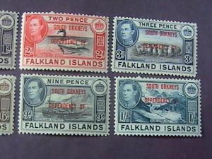 FALKLAND ISLANDS/SOUTH ORKNEYS # 4L1--4L8 -MINT/HINGED--COMPLETE SET--KGVI--1944