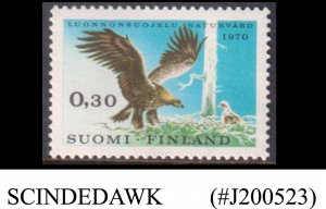 FINLAND - 1970 YEAR OF NATURE CONSERVATION, GOLDEN EAGLE / BIRD 1V MNH