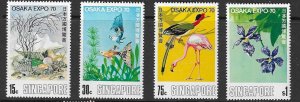 SINGAPORE SG128/31 1970 OSAKA EXPO 70  MNH