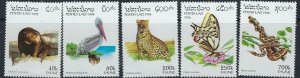 Laos 1260-64 MNH 1996 Fauna (ak3910)