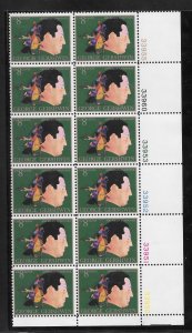 #1484 MNH Plate Block of 12