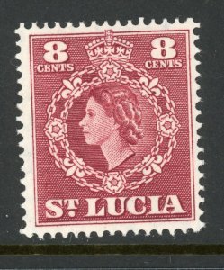 St. Lucia 163 MH 1954