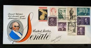 1989 World Stamp Expo Dual Cancel Bernard Goldberg Hand Painted First Day Cover