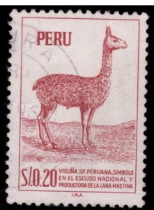 Peru Scott 497 Used Llama stamp