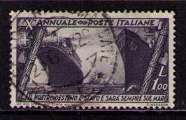 ITALY Sc# 300 USED FVF Steamers Ships Galleons