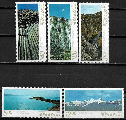 Armenia #452-6 MNH Set - Scenic Views