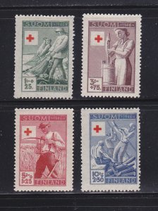 Finland B74-B77 Set MHR Red Cross (B)