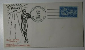 POWEX Sta Johnstown PA 1959 Philatelic Expo Cachet Cover